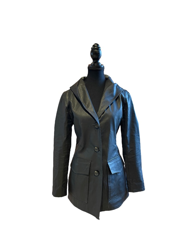 Manteau noir m0851, 4