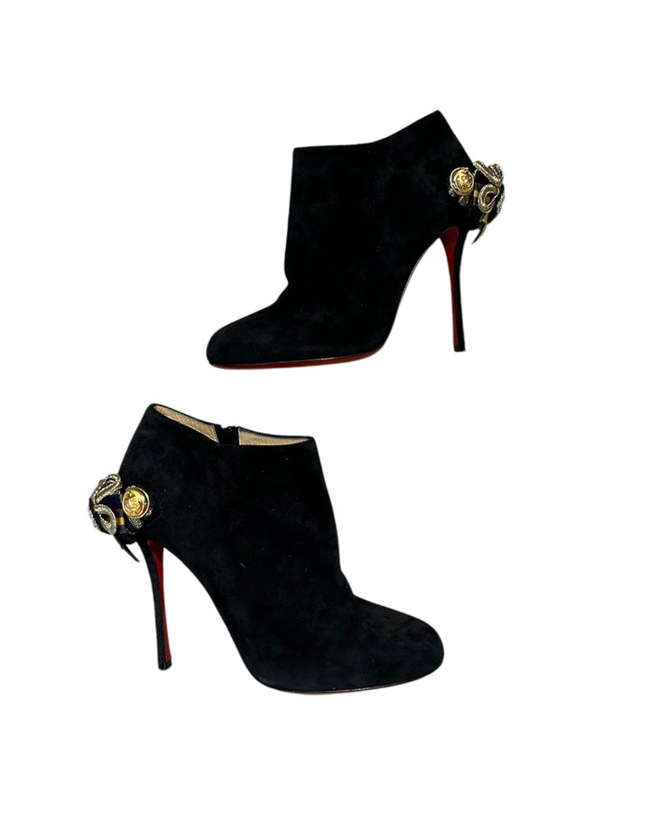 Noir et Or CHRISTIAN LOUBOUTIN BOTTES, 40