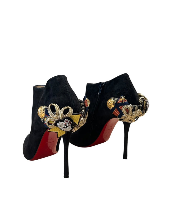 Noir et Or CHRISTIAN LOUBOUTIN BOTTES, 40