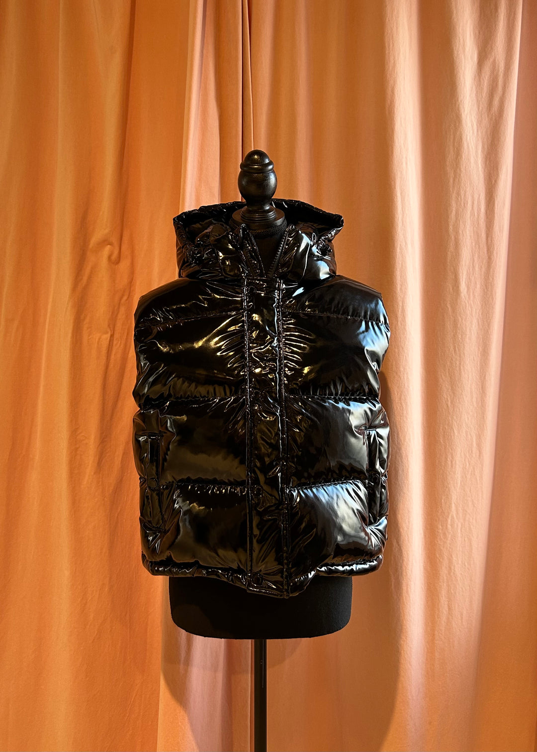 Noir THE SUPER PUFF jackets, Moyen