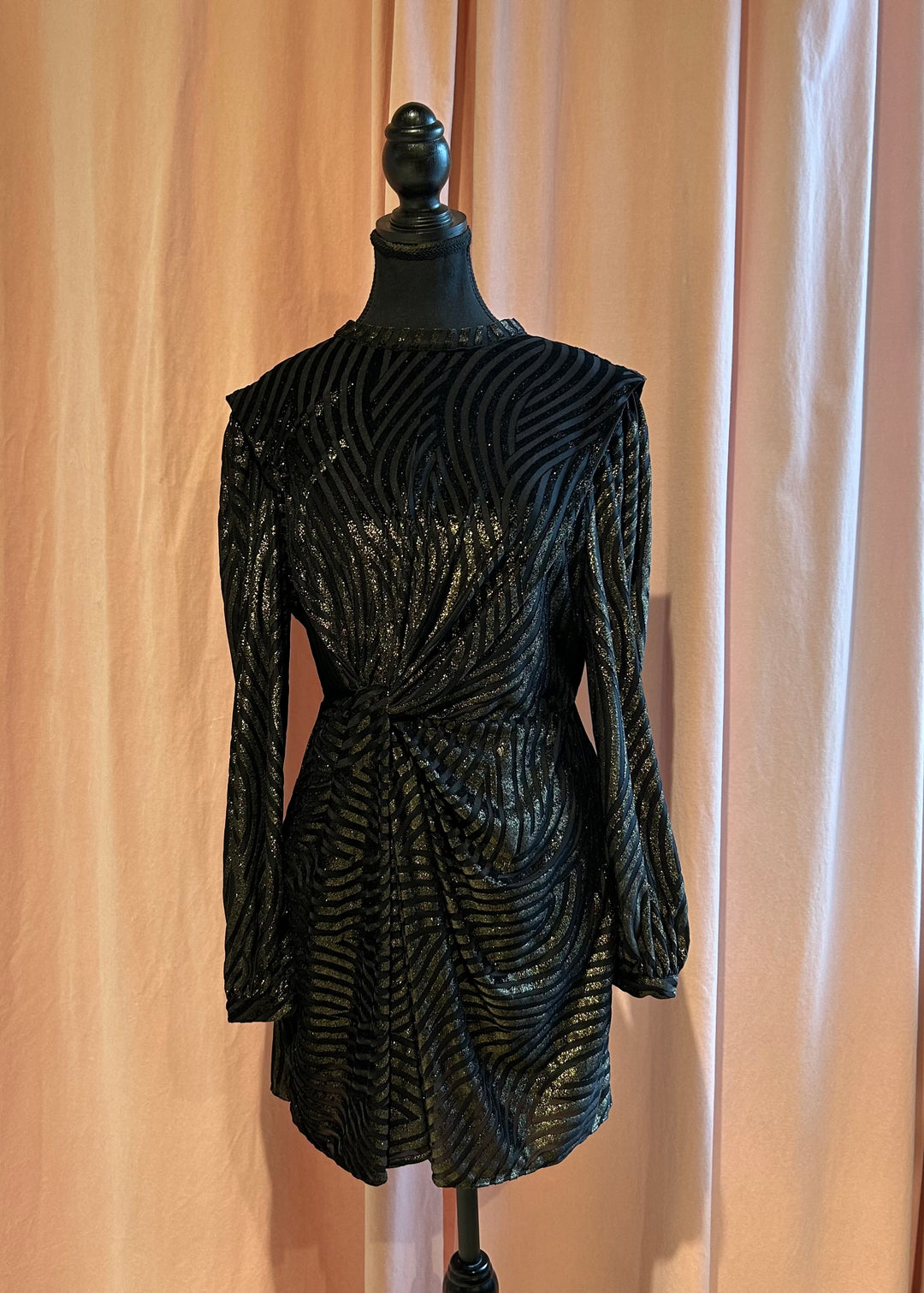 Noir et or ALL SAINTS Robes, US 6