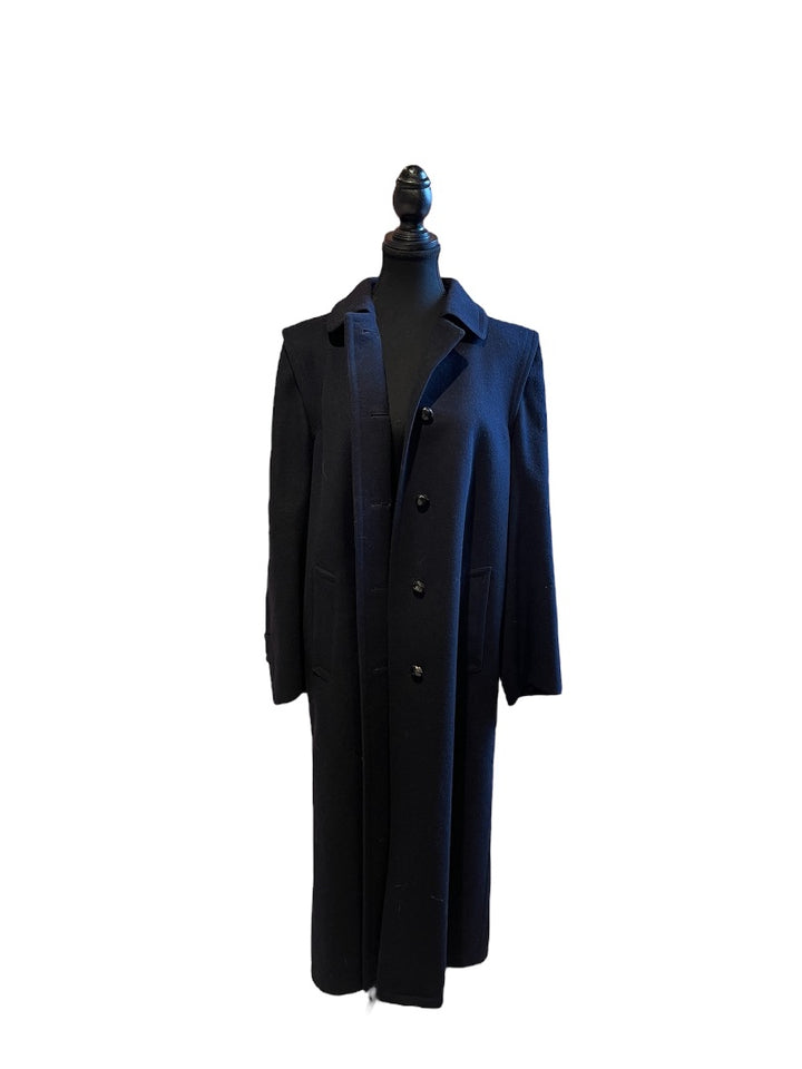 Bleu Marin VINTAGE Manteau, Moyen
