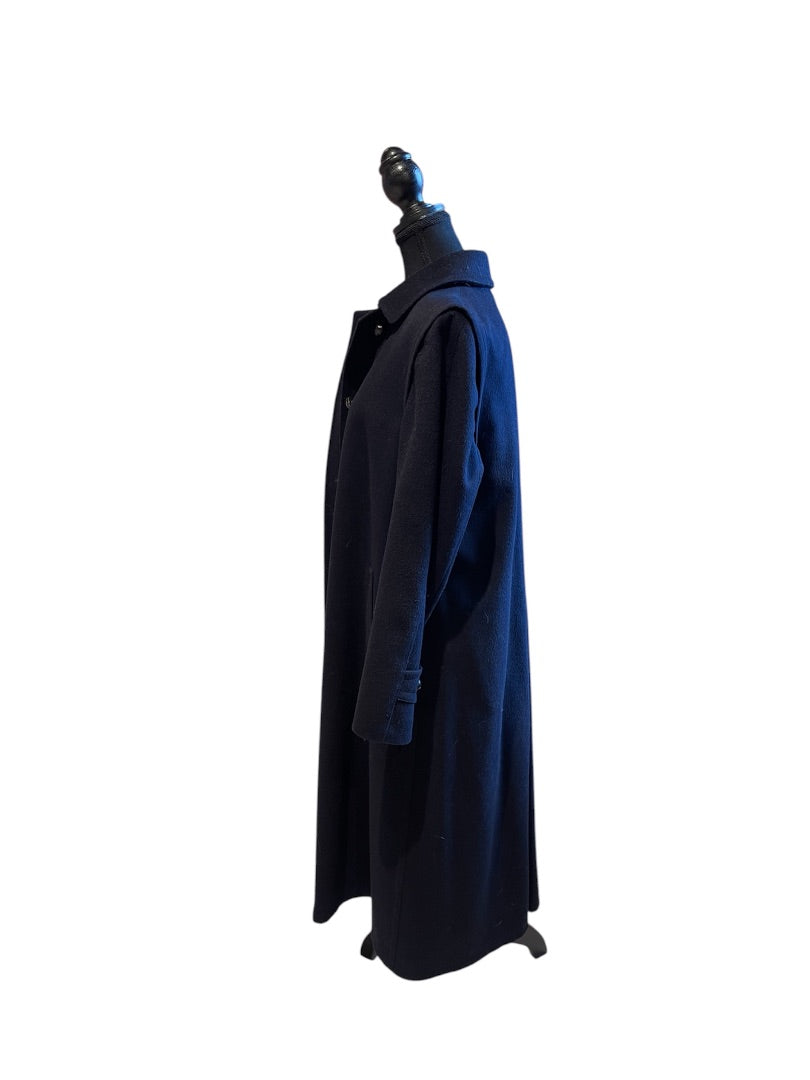 Bleu Marin VINTAGE Manteau, Moyen