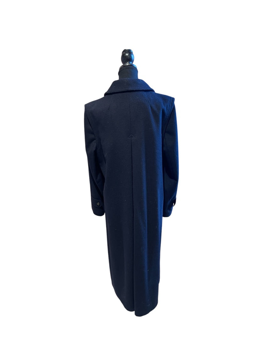 Bleu Marin VINTAGE Manteau, Moyen