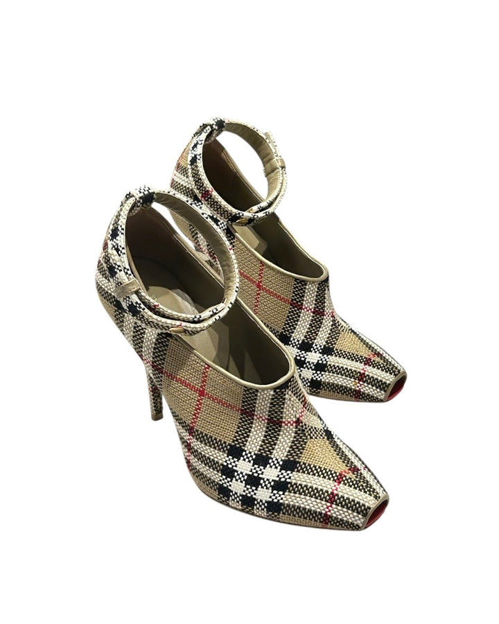 NOVACHECK Burberry STILETTOS, 36.5
