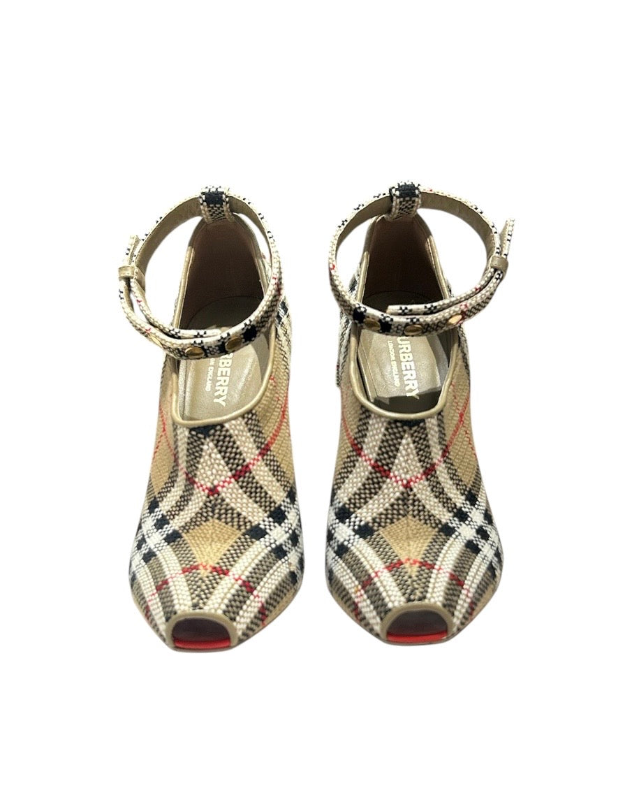 NOVACHECK Burberry STILETTOS, 36.5