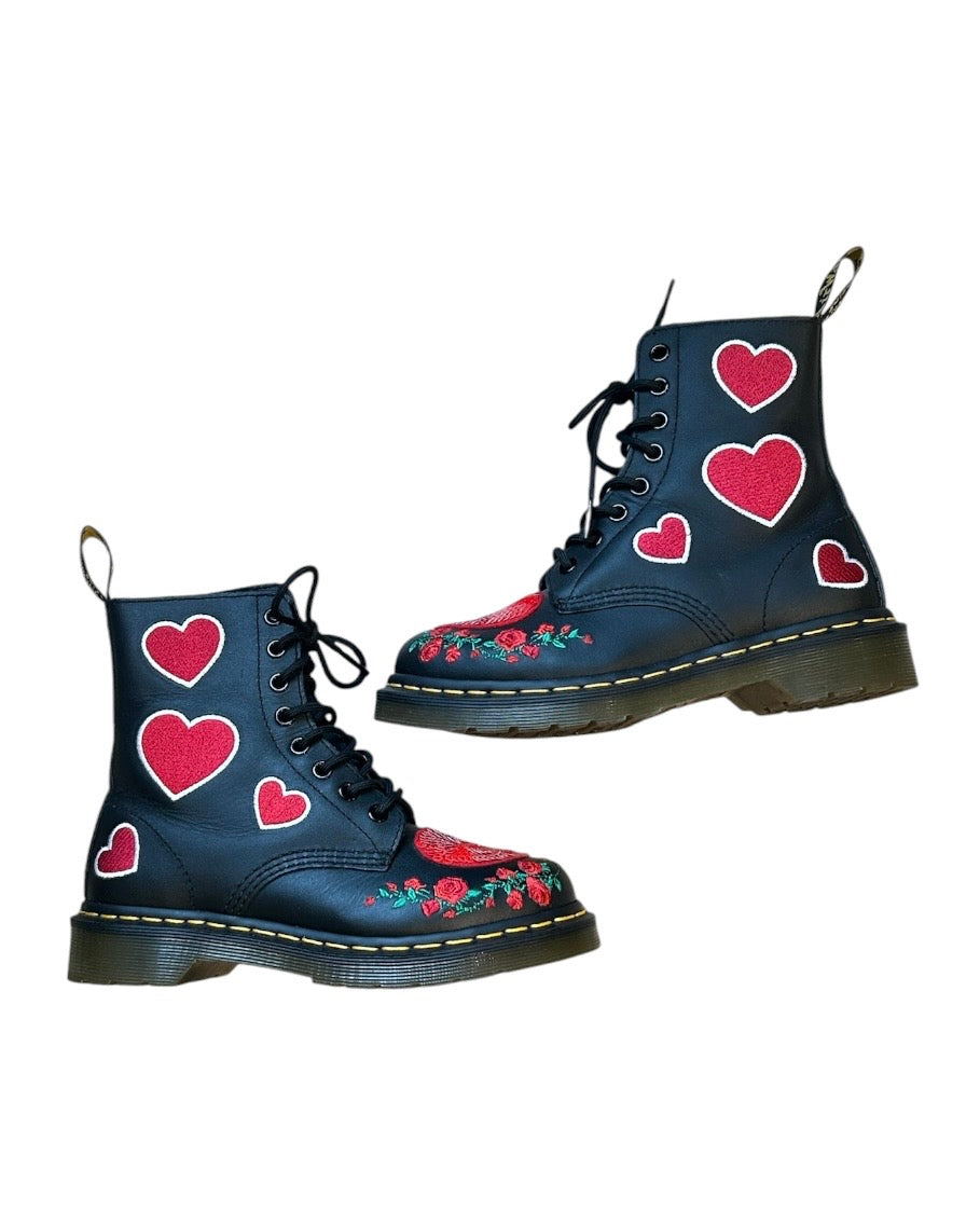 Noir et Rouge DR. MARTENS BOTTES, 5