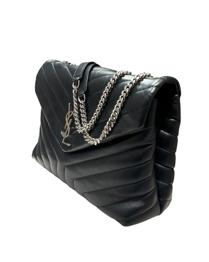 Noir et Argent YVES SAINT LAURENT Sacs, MATELASSE