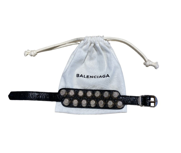Noir et Argent BALENCIAGA Bracelet