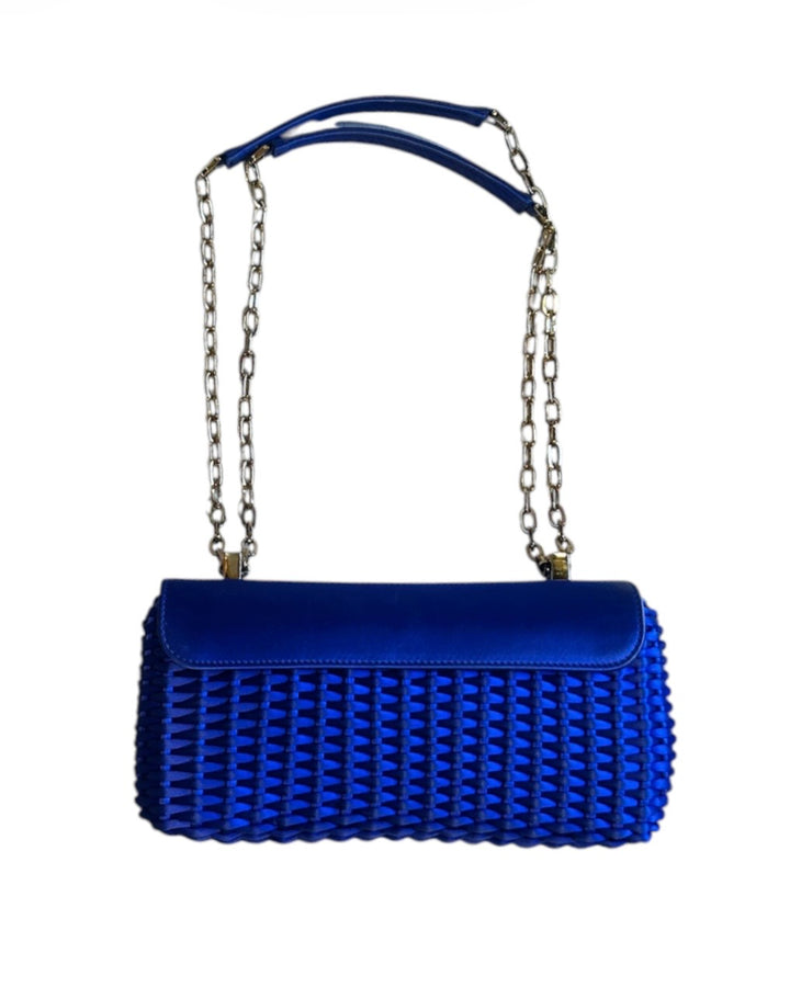 Bleu electrique TOM FORD Sacs, T-CLASP WOVEN SATIN