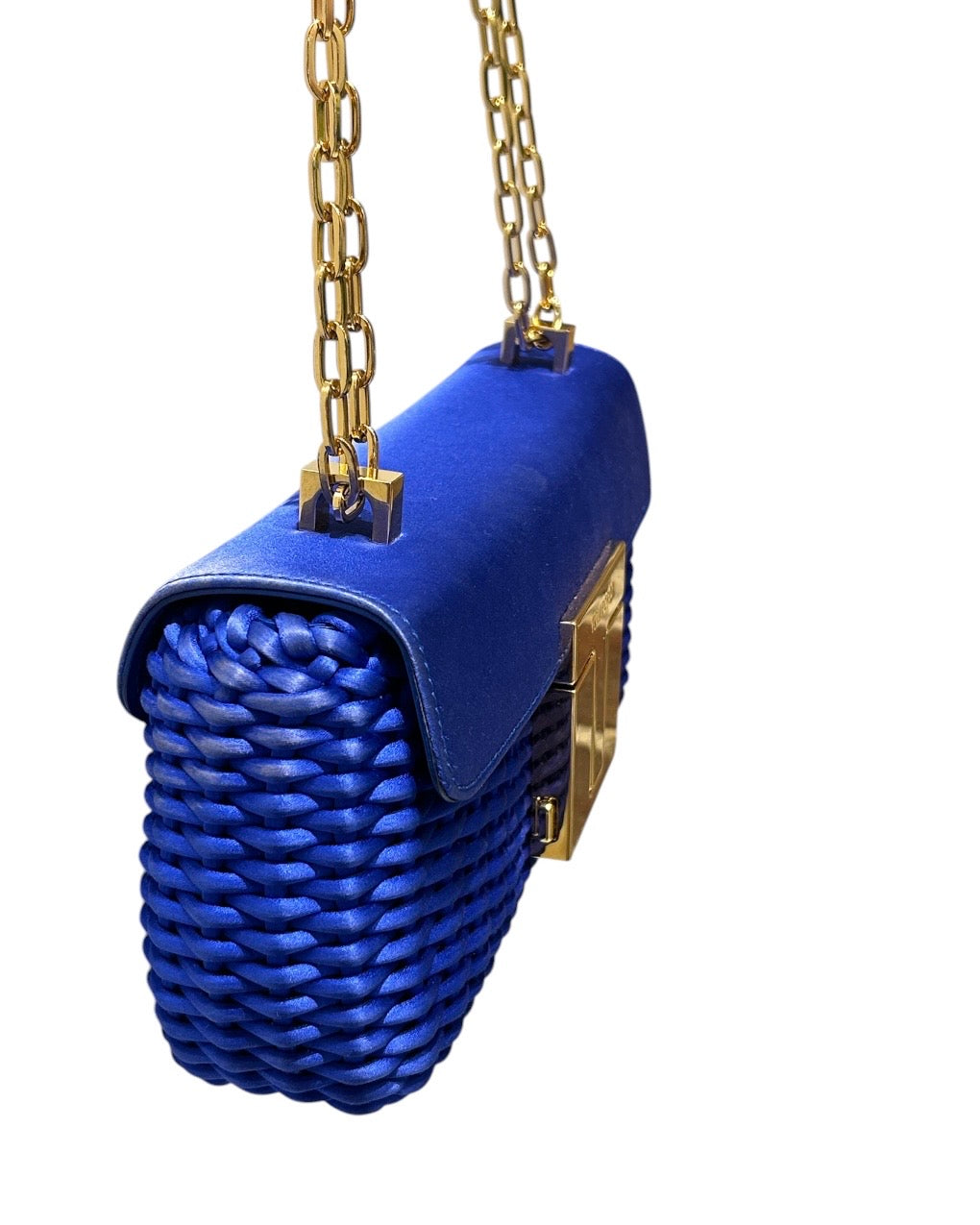 Bleu electrique TOM FORD Sacs, T-CLASP WOVEN SATIN