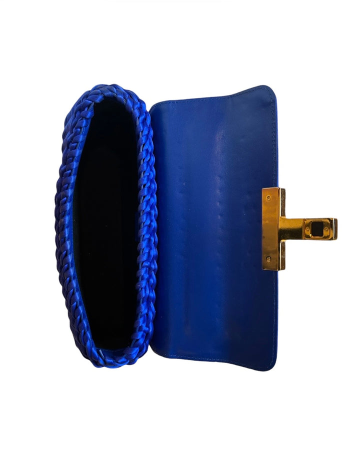 Bleu electrique TOM FORD Sacs, T-CLASP WOVEN SATIN