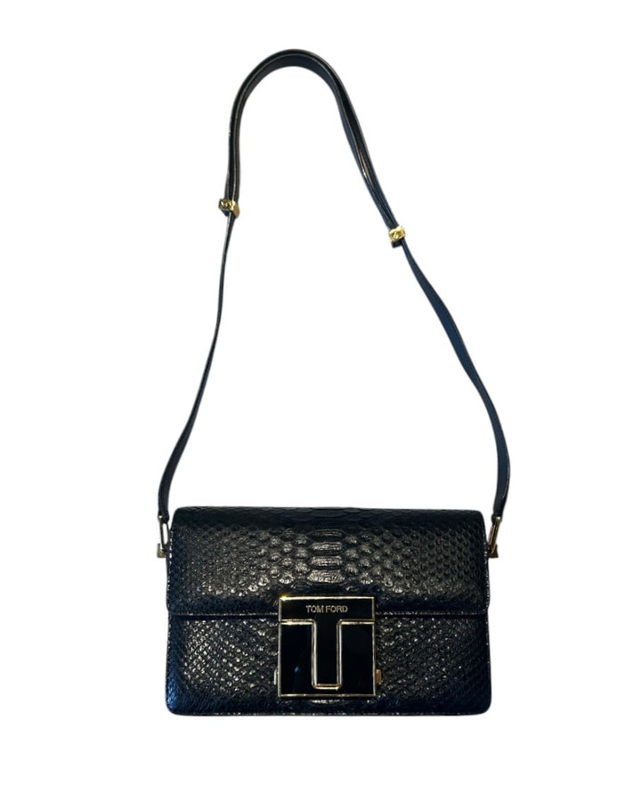 Noir et Or TOM FORD Sacs, PYTHON T-CLASP
