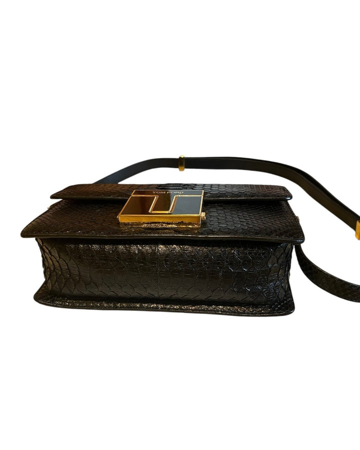 Noir et Or TOM FORD Sacs, PYTHON T-CLASP