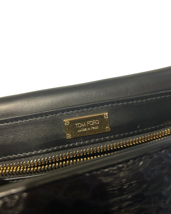 Noir et Or TOM FORD Sacs, PYTHON T-CLASP