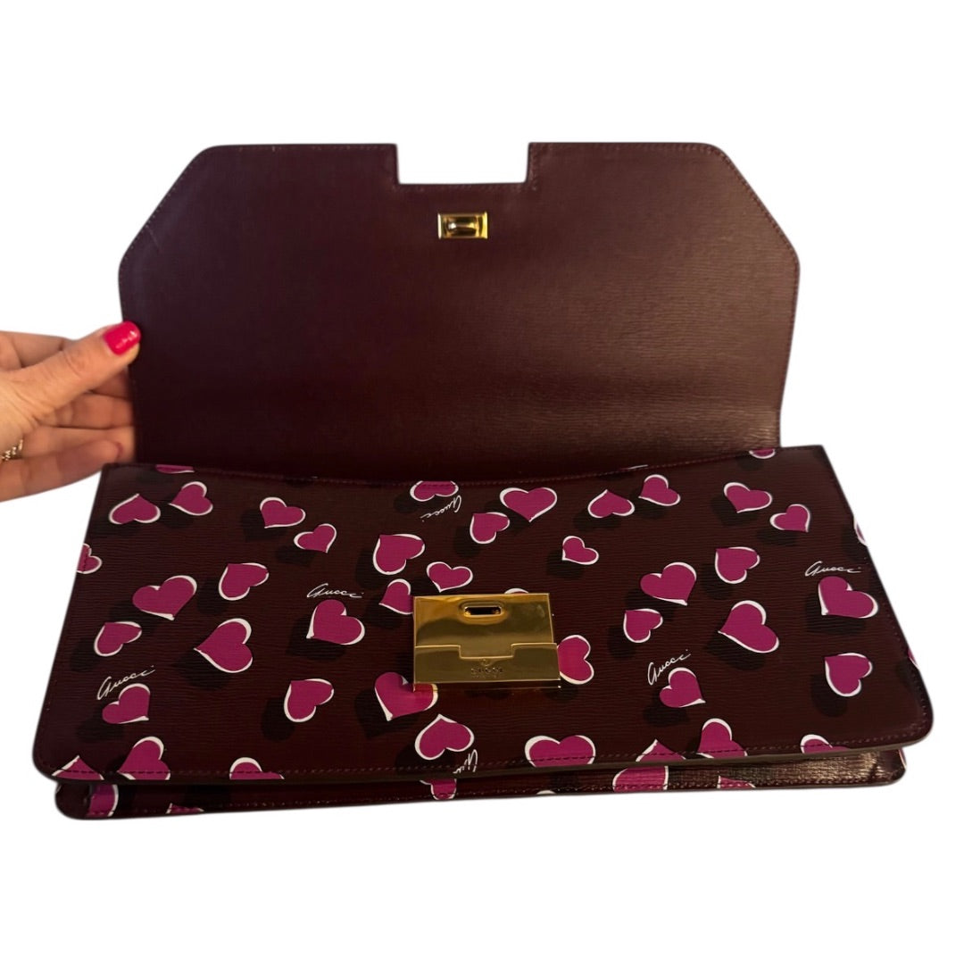 Burgundy and Pink GUCCI Sacs, CLUTCH