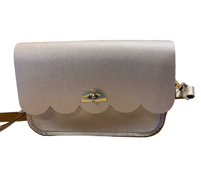 Sac à main CAMBRIDGE SATCHEL CO en or rose, avec compartiment principal