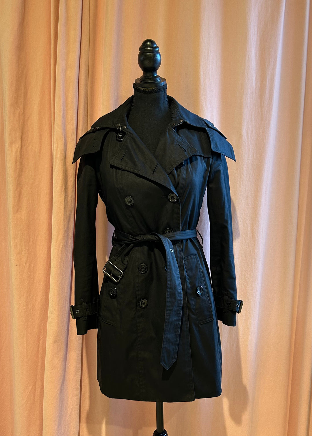 Noir / Novacheck BURBERRY BRIT Manteau, US 4