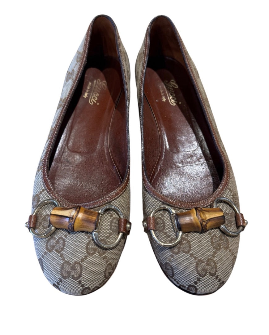 MONOGRAMME GUCCI ballerine, 38