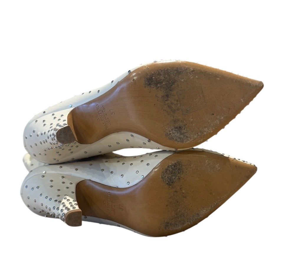 Blanc et Argent VALENTINO BOTTES, 37