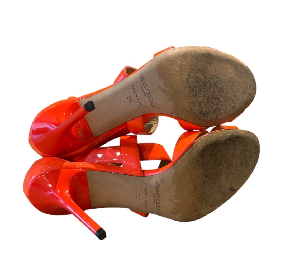 Orange Fluo JIMMY CHOO Chaussures, 39