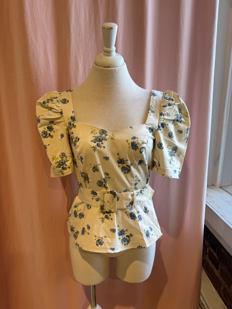 creme et bleu & OTHER STORIES Hauts, 2