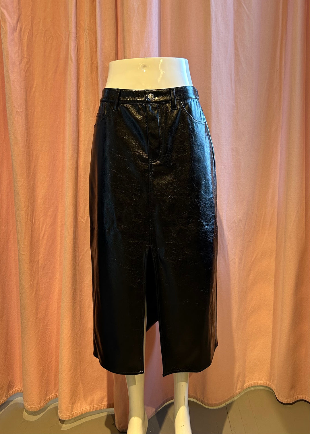 Noir, simili cuir RAILS Jupes, 4