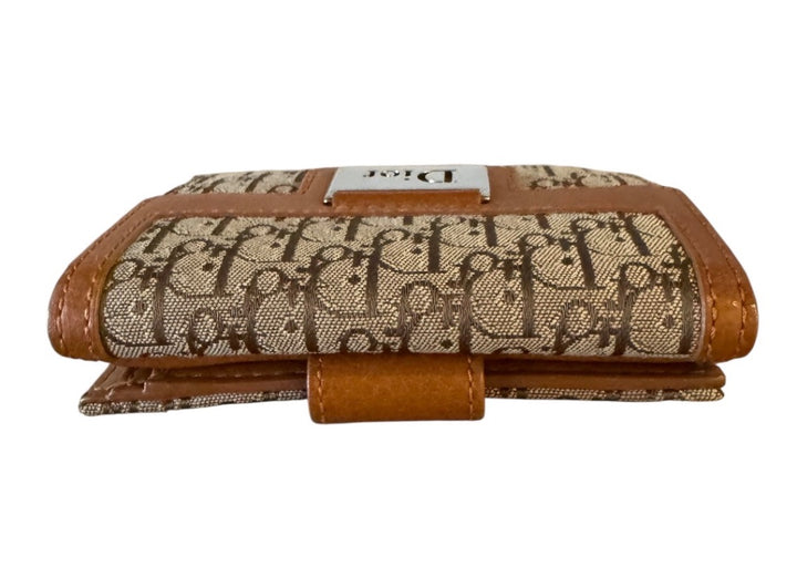 Beige et Brun CHRISTIAN DIOR portefeuilles, VINTAGE OBLIQUE STREET CHIC