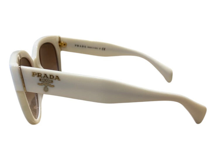 Blanc PRADA Lunettes de Soleil