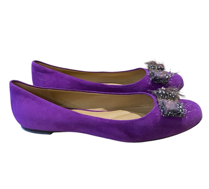 Mauve SALVATORE FERRAGAMO FLATS, 8.5