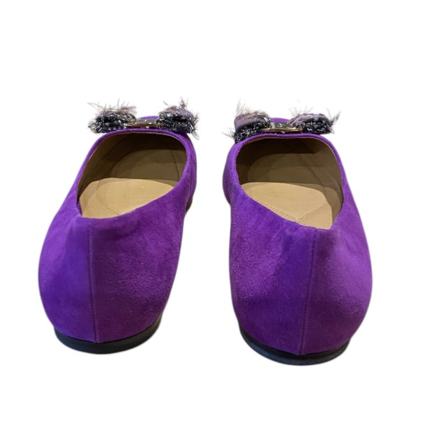 Mauve SALVATORE FERRAGAMO FLATS, 8.5