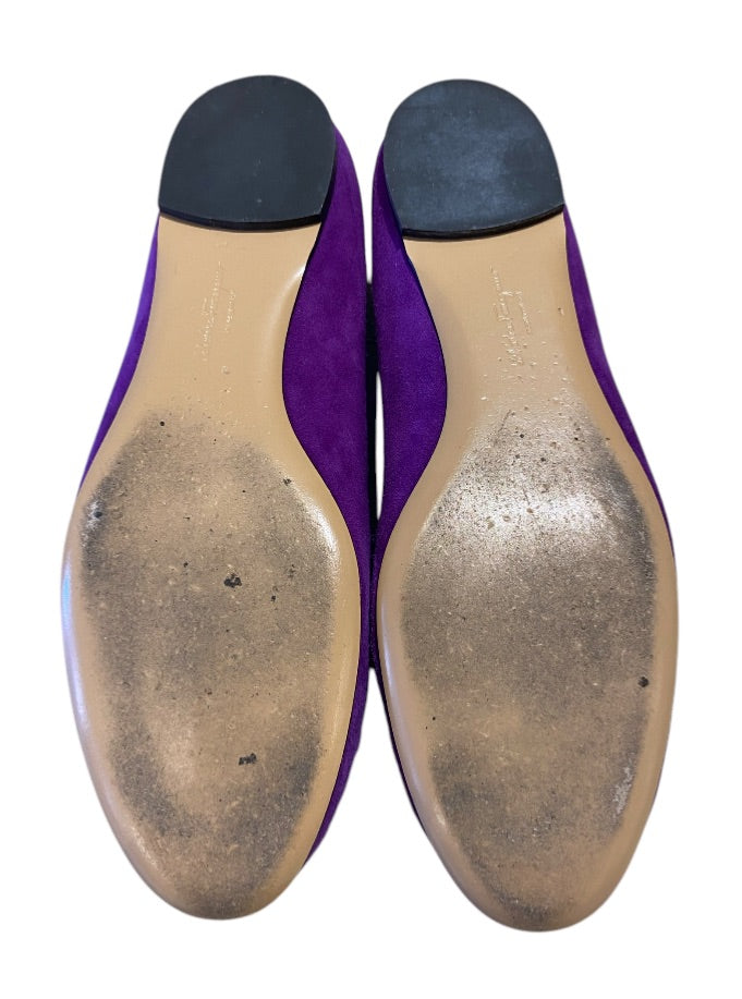 Mauve SALVATORE FERRAGAMO FLATS, 8.5