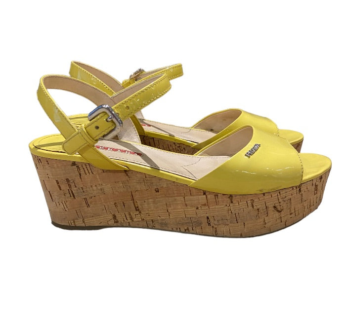 Jaune PRADA Sandals, 39.5