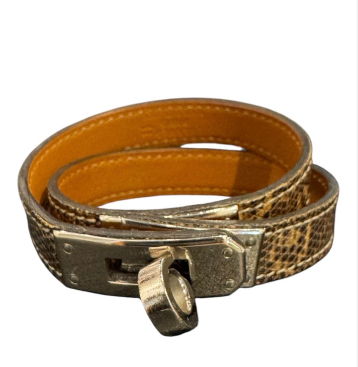 Brun et Argent HERMES PARIS Bracelet, BRACELET