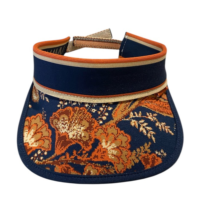 Bleu Marine et Orange ZIMMERMANN chapeau