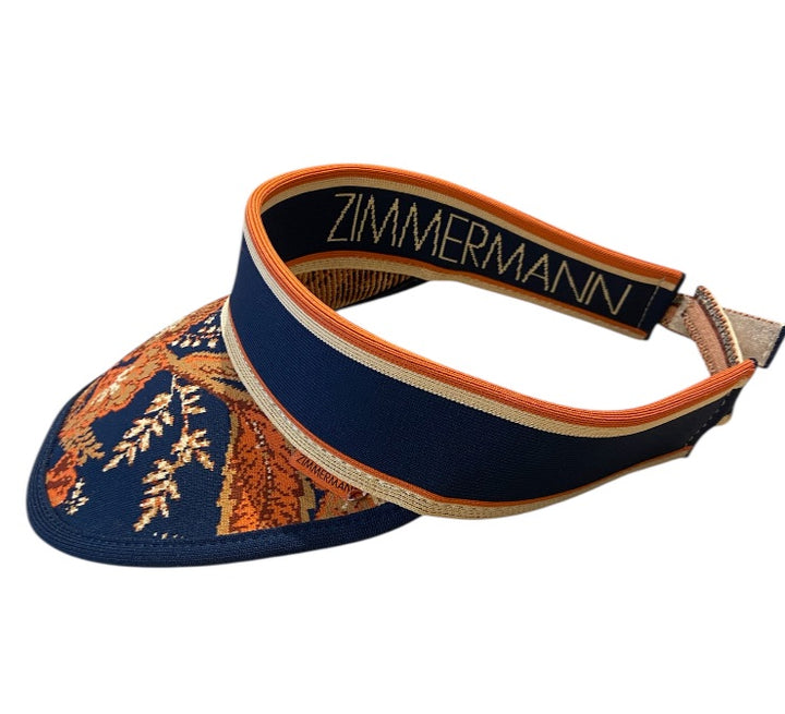 Bleu Marine et Orange ZIMMERMANN chapeau