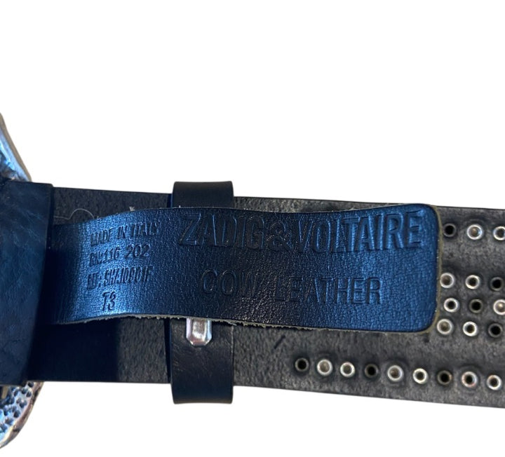 Noir et Argent ZADIG & VOLTAIRE Ceintures, Moyen