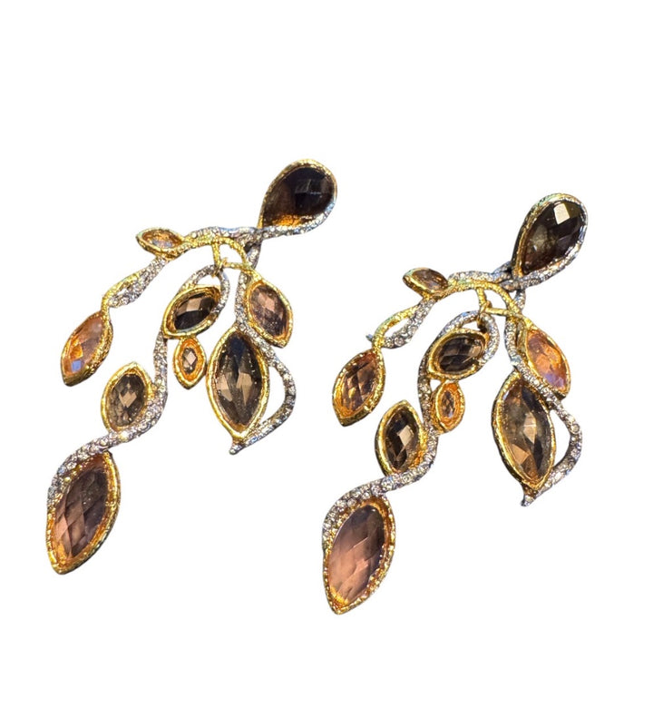 Rose et Or ALEXIS BITTAR Boucles d'oreilles