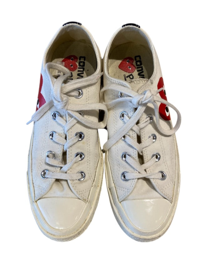 Blanc et Rouge CONVERSE/COMME DES GARCONS SNEAKERS, 6