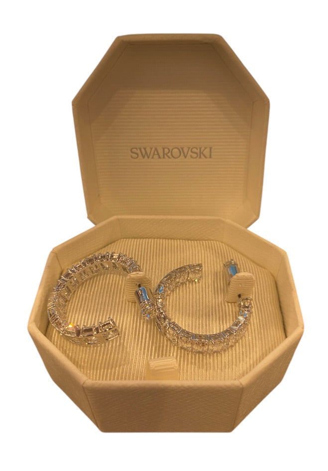Crystal Blanc SWAROVSKI Boucles d'oreilles