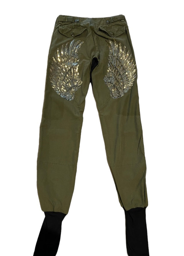Pantalon Vert Khaki 88 QUEEN, Petit