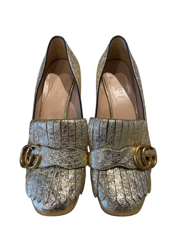 Or GUCCI Chaussures, MARMONT FRINGE HEEL