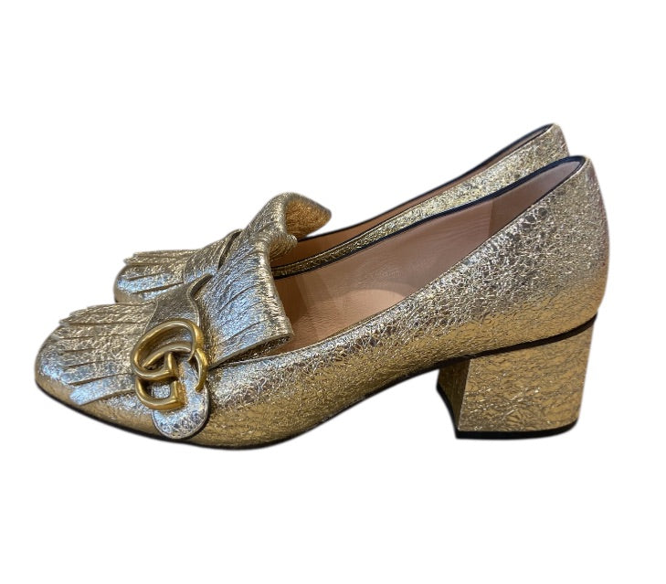 Or GUCCI Chaussures, MARMONT FRINGE HEEL