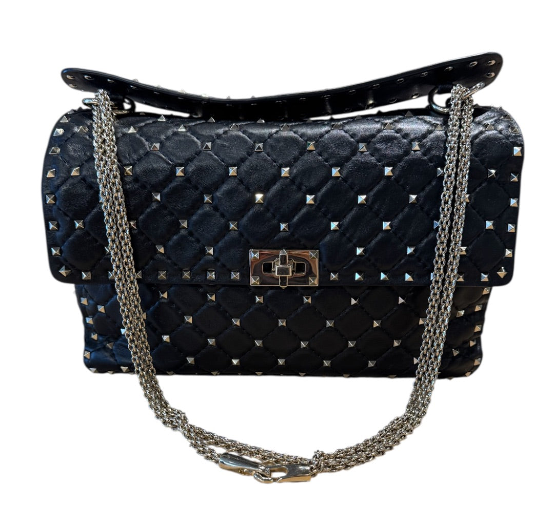 Noir et Argent VALENTINO Sacs, ROCKSTUD SPIKE