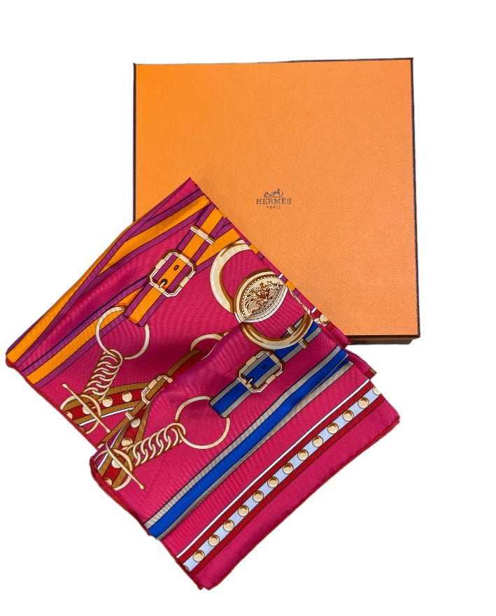 Foulard HERMES Rose