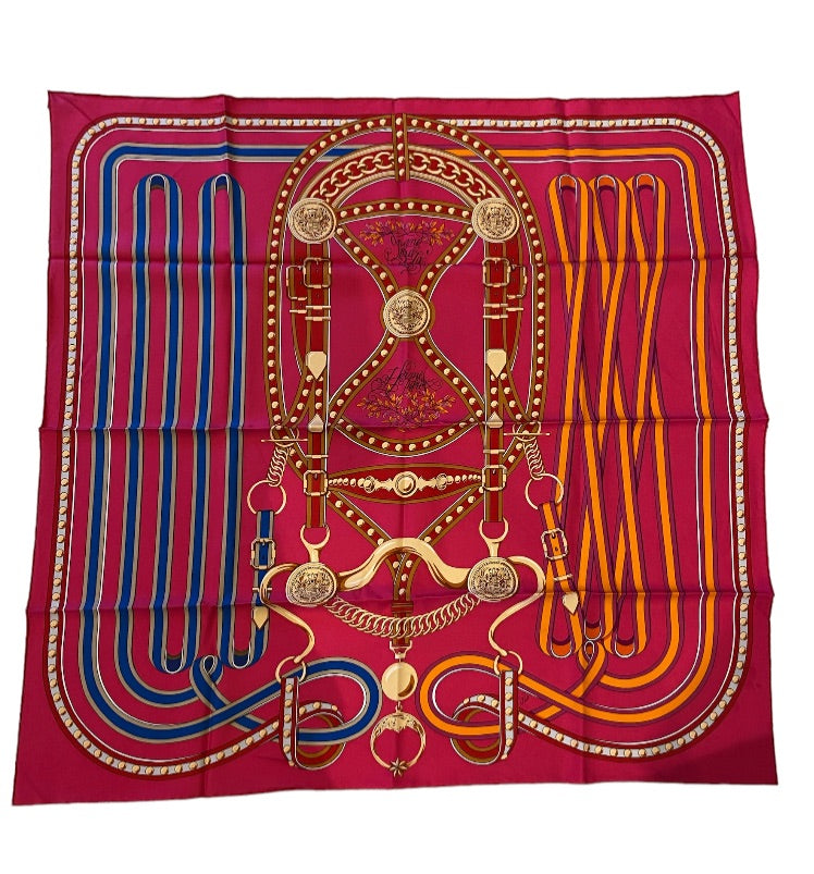 Foulard HERMES Rose