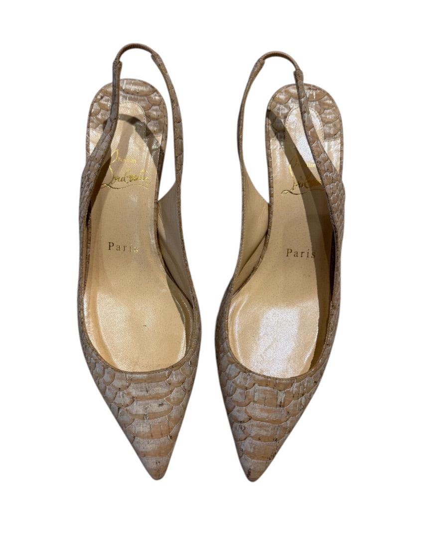 Beige CHRISTIAN LOUBOUTIN Chaussures, 37.5