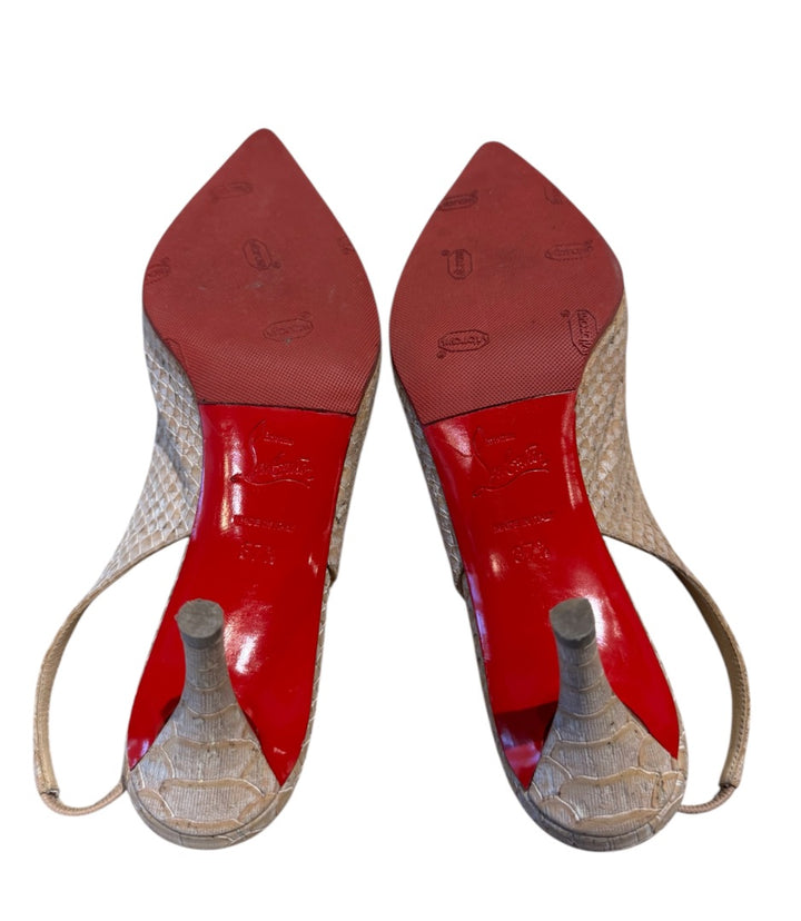 Beige CHRISTIAN LOUBOUTIN Chaussures, 37.5