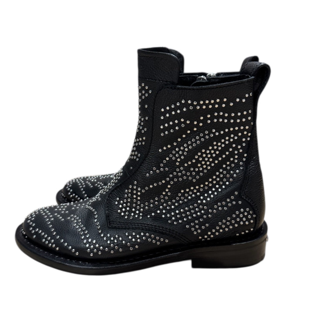 Noir et Argent ZADIG & VOLTAIRE BOTTES, 38