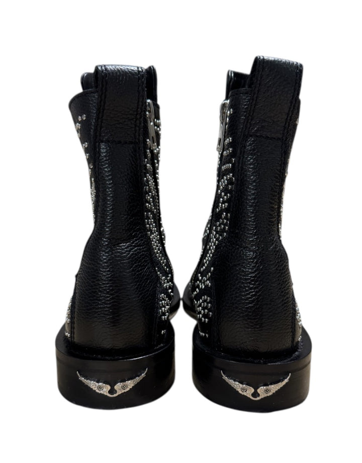 Noir et Argent ZADIG & VOLTAIRE BOTTES, 38